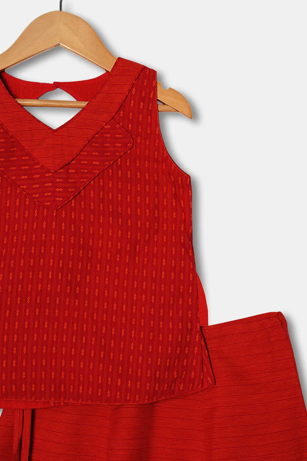 Chittythalli Girls Ethnic Wear Pavadai Set Cotton Regular Fit - Pink - PS60